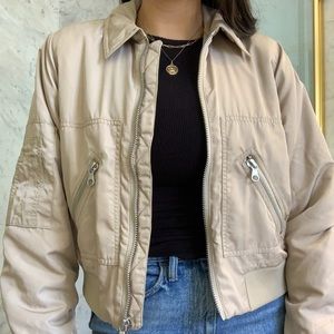 ASOS Beige Bomber Jacket